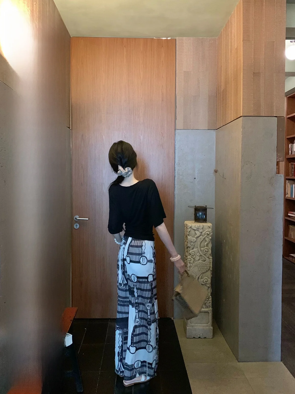 

Женские повседневные брюки Spicy Sle свободного кроя с эффектом струящейся ткани, винтажные, с высокой талией, широкие штанины