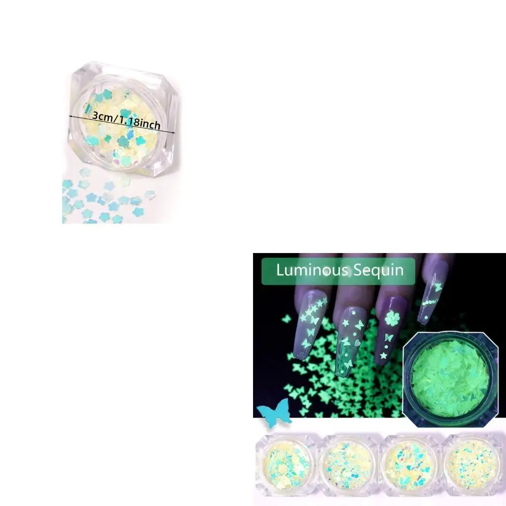 9HJK الترتر المضيئة لمكياج هالوين ملصقات بريق الجسم اللامع ل DIY