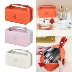 INS Travel Wash Bag Large Capacity Canvas Portable Makeup Bag Simple Women's Cosmetics Storage Bag