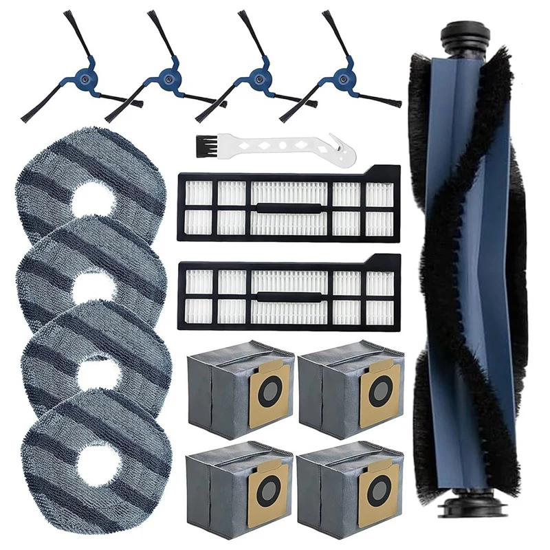 

Для робота-пылесоса Eufy X10 Pro Omni, основная боковая щетка, Hepa фильтр, Швабра, тканевые мешки для пыли, запасные части
