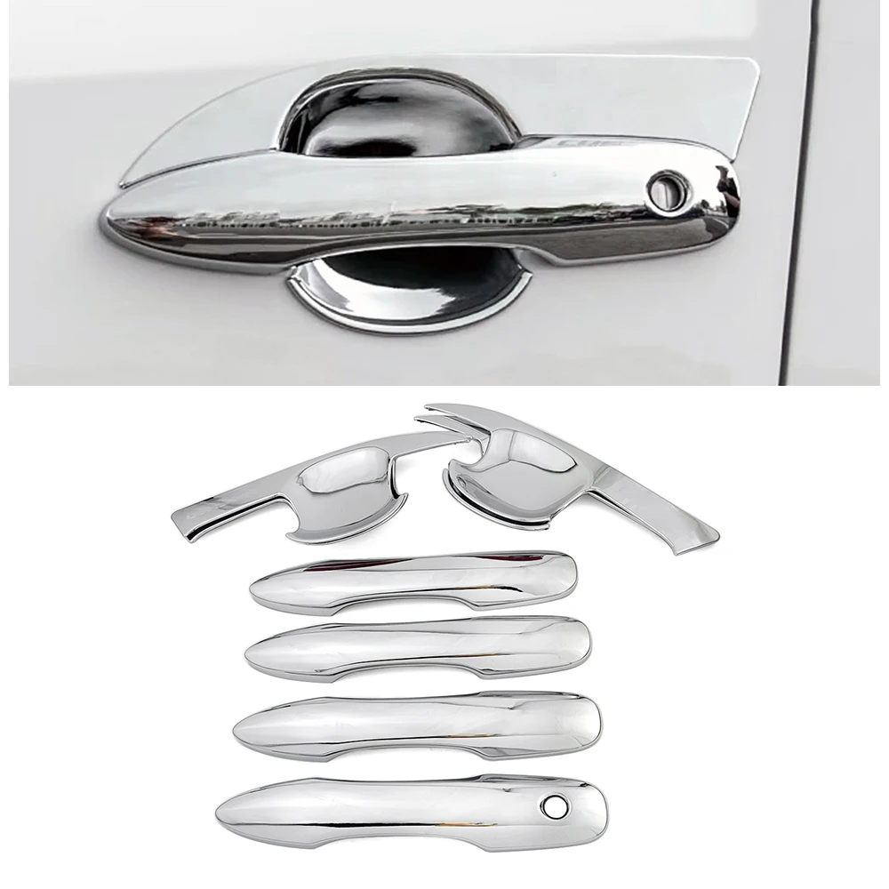 

For Toyota Corolla 2019-2025 Car Exterior Chrome Door Handle Cover Trim and Door Bowl Cap Anti Scratch Protector Decor Sticker