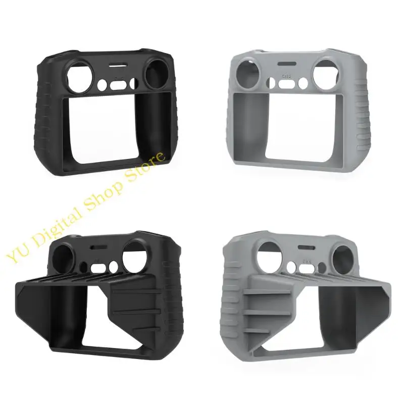 96BA Shockproof Silicone Case Sun Shade for Air 3 Controllers Clearly Visible Hood
