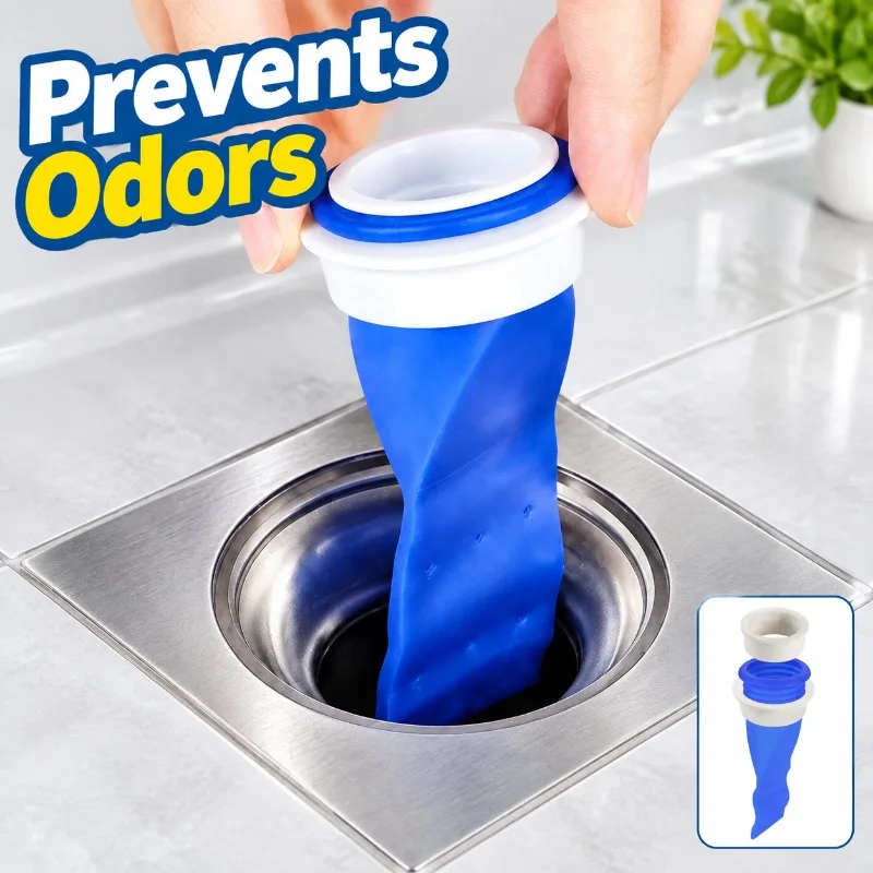 Silicone Floor Drain Deodorizer Sewer Insect Proof Cover Kitchen Bathroom Toilet Seal Ring Filter Core Household Plumbing Gadget