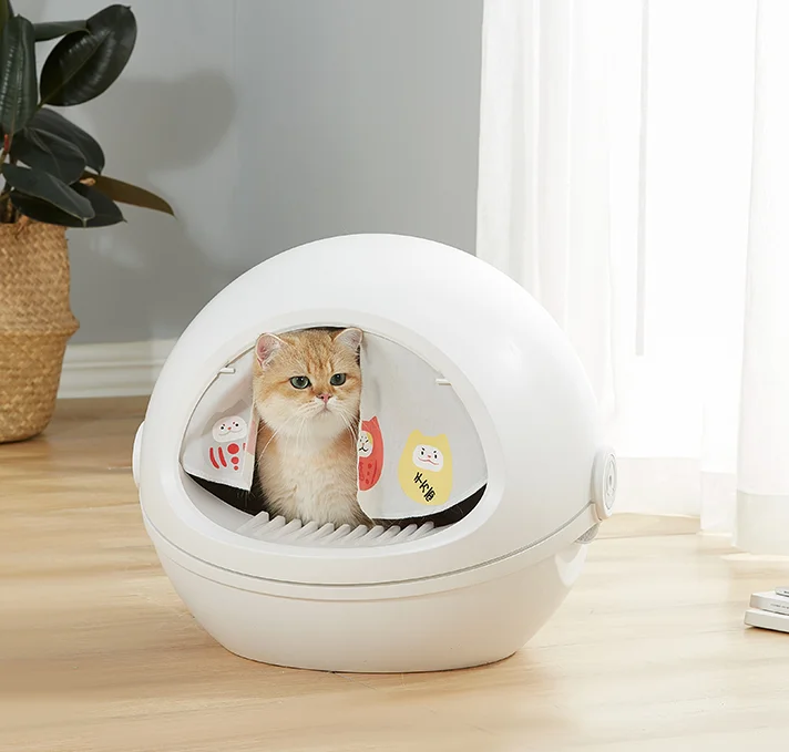 

Hot Selling Cat Litter Box Self Cleaning Litter Box for Cats Large Enclosed Cat Litter Box