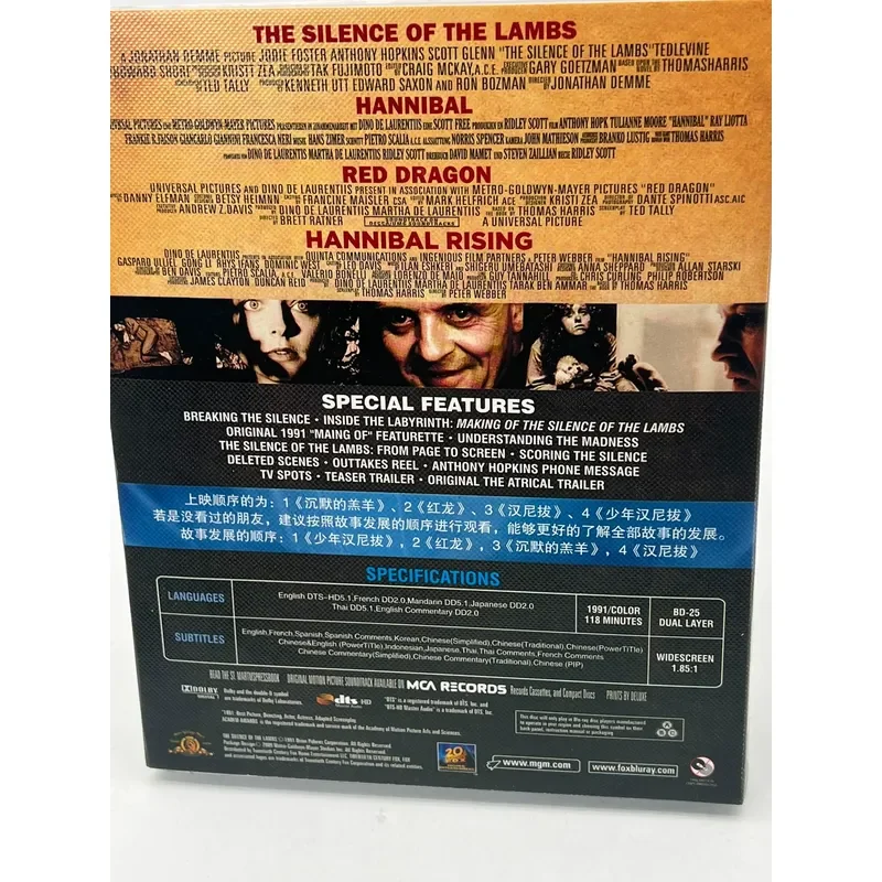 The Silence of the Lambs Quartet 4 Dish Pack Picture in Picture The Philadelphia Story director Jonathan