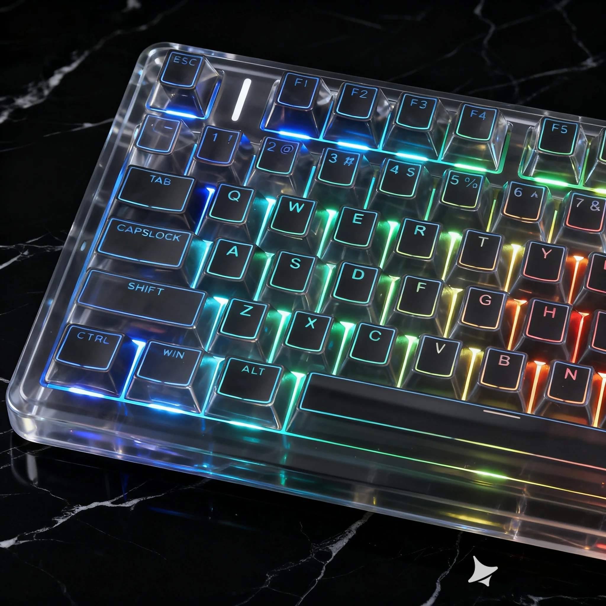 

Волшебные черные колпачки для клавиш с RGB-подсветкой, 130 клавиш, вишневый профиль, блестящие сквозные колпачки из ПБТ с двойным выстрелом для клавиш MX Switches