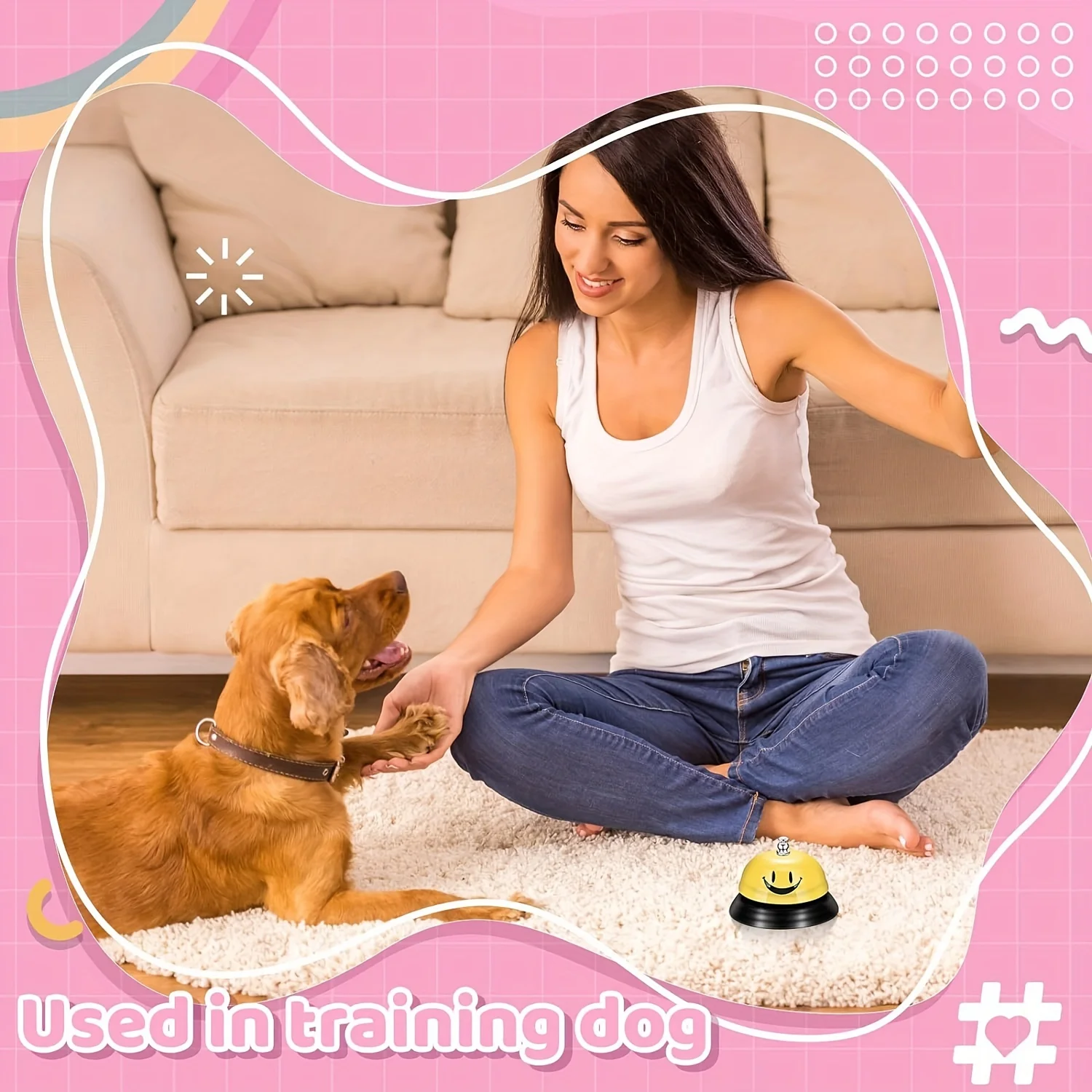 1/3 قطعة أجراس نداء مبتسمة ملونة مع هيكل معدني مضاد للصدأ - أحمر، أزرق، أصفر - مثالية للفندق والمطعم والمكتب والمدرسة