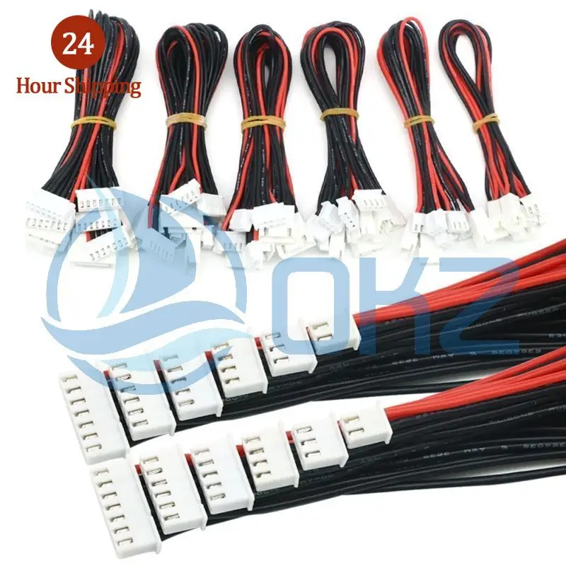 5pcs/lot JST-XH 1S 2S 3S 4S 5S 6S 20cm 22AWG Lipo Balance Wire Extension Charged Cable Lead Cord for RC Lipo Battery charger