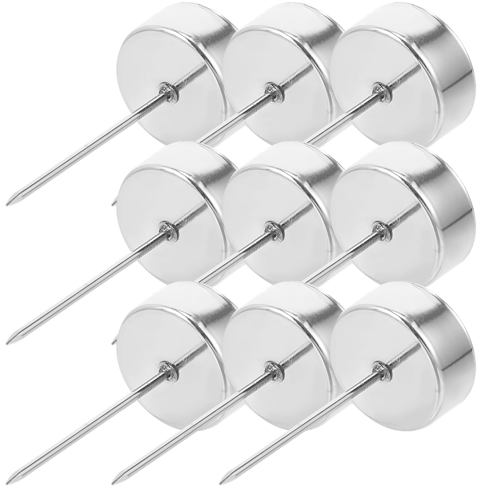 

12pcs Silver T7 4 2cm Cup 7cm Spike Metal Holiday Cups Reusable Christmas Tree Decor Festive Ornaments taper