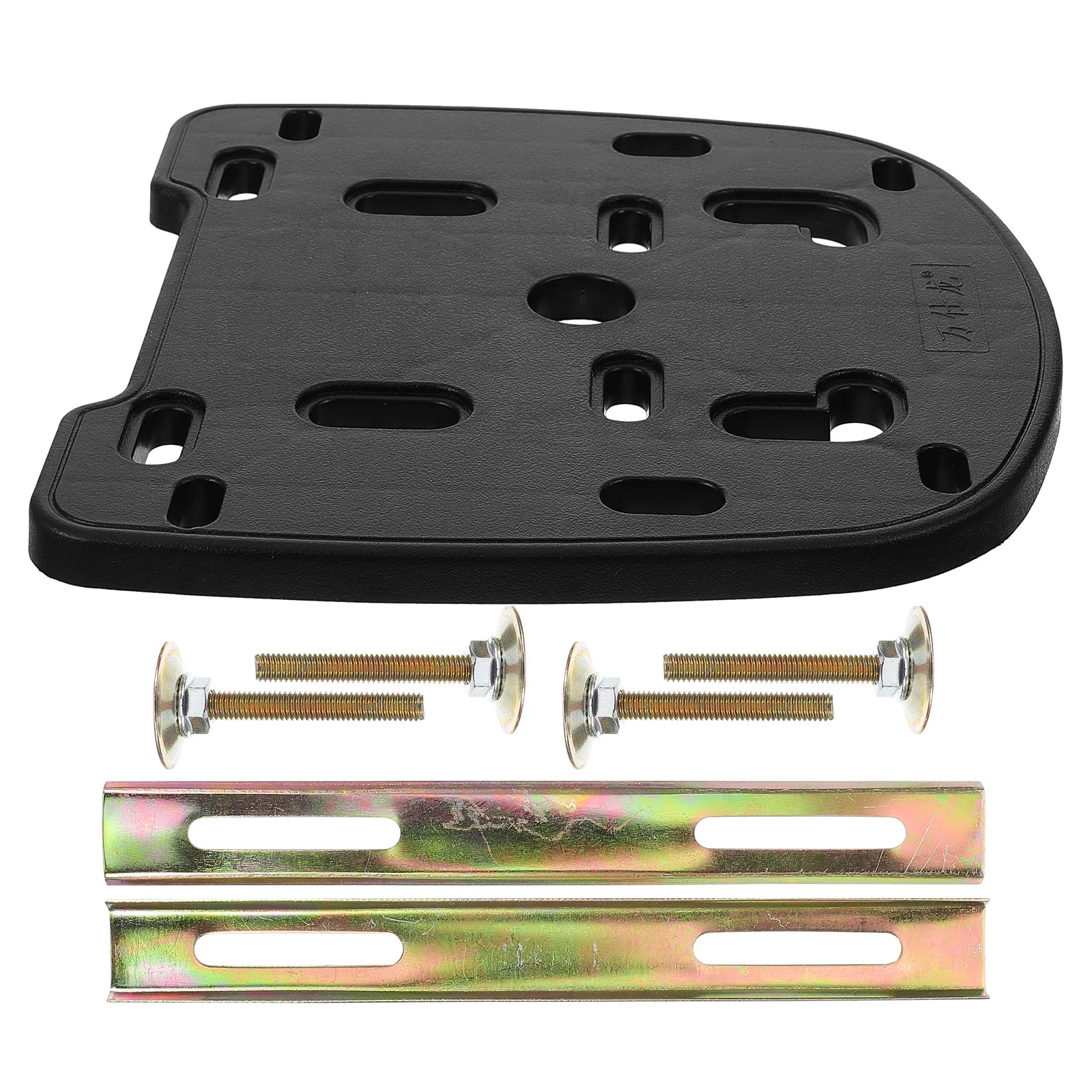 Car Trunk Floor Motorcycle Case Mount Plate with Cover Tail Luggage Rack Hardware Pp Iron Mounting