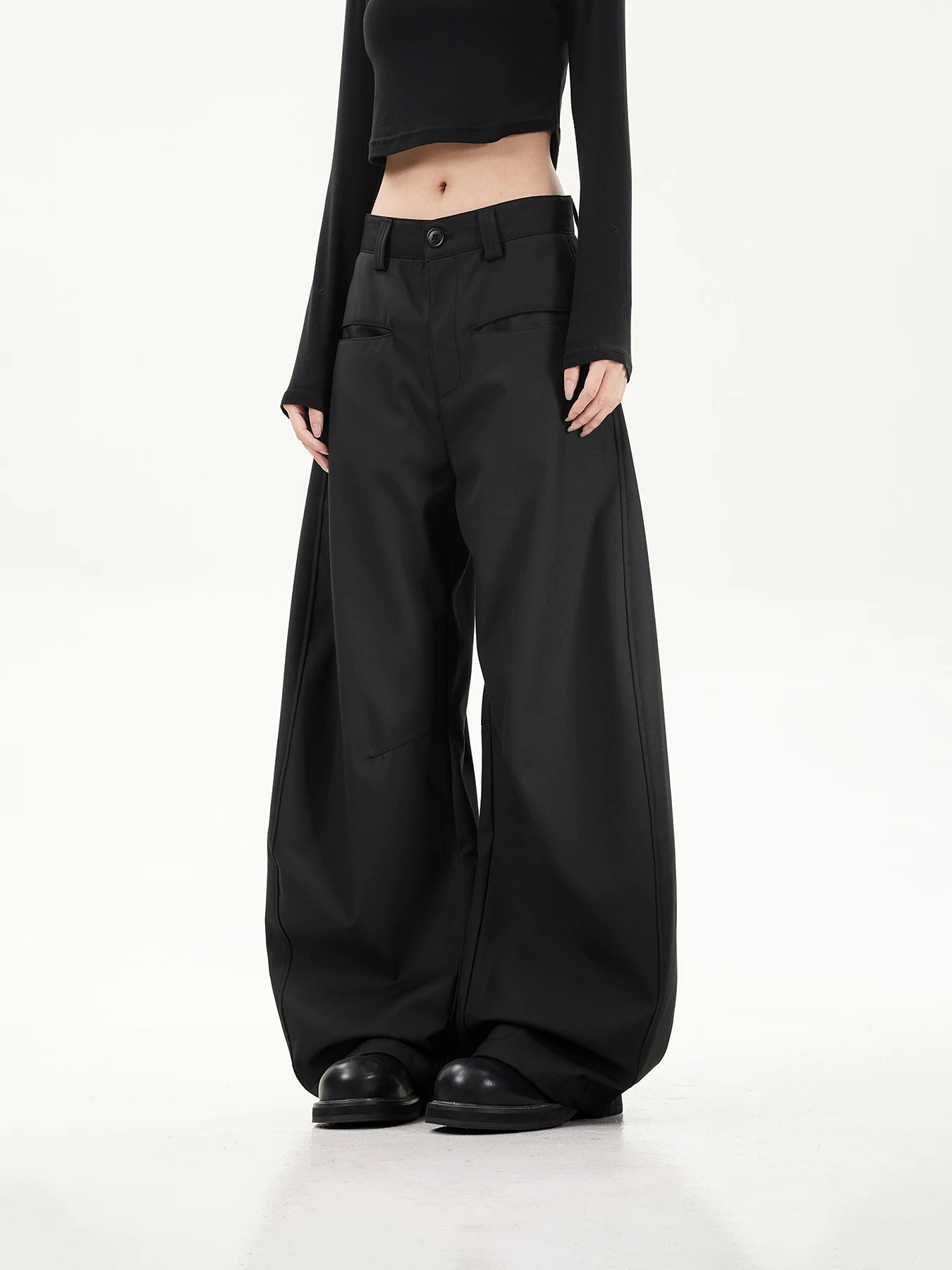 

Повседневные широкие брюки SUNDAYPLAN для женщин: свободные, удобные, струящиеся джинсы