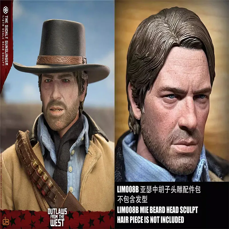 

LIMTOYS LIM008B LGH002 1/6 Scale Soldier Western Cowboy Arthur Head Carving Model Accessories Toy Fit 12" Action Figure In Stock