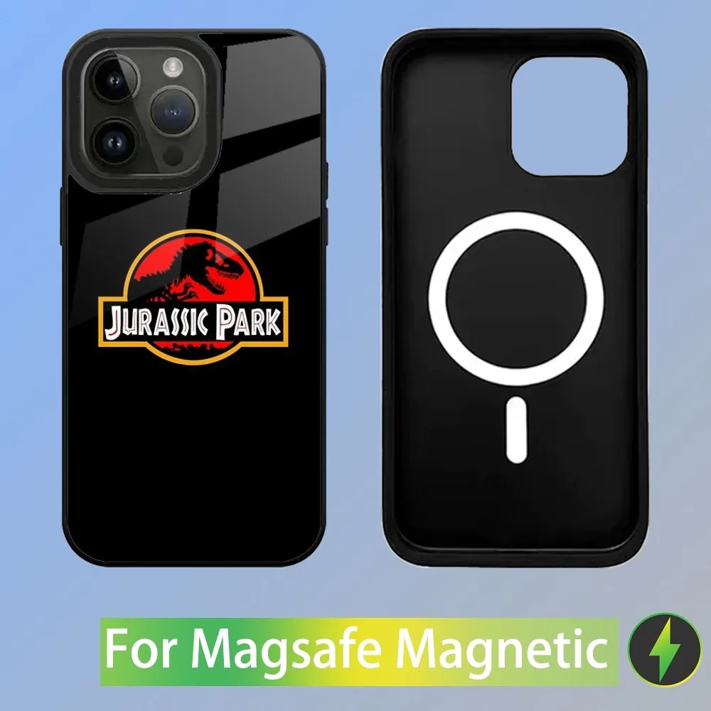 Jurassic Park Dinosaur World Phone Case For iPhone 15,14,13,12,11,Plus,Pro,Max Mini Magsafe Magnetic Wireless Charging