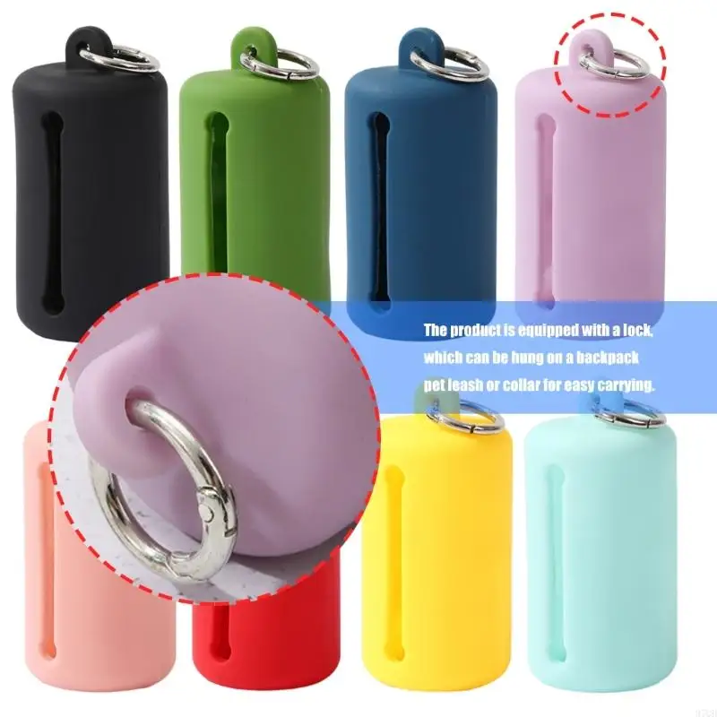 97QD BAPA RESIDUOS RESIDUOS PAPITOS Bolsas viaje cachorros Soporte Conveniente dispensador para caminar corriendo