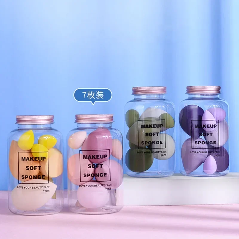 Makeup Puff Sponge Drift Bottle Beauty Egg Water Drop Bevel Cut Mini Mixed Size Makeup Sponge Powder Puff Dry and Wet Combined