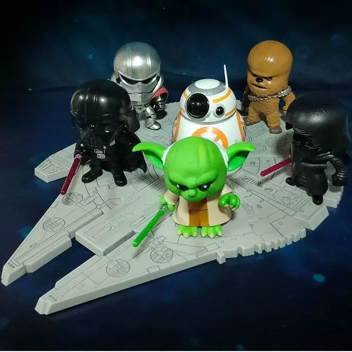 

2026 New Star Wars BB8 Yoda Kilo spaceship scene figure big box gift