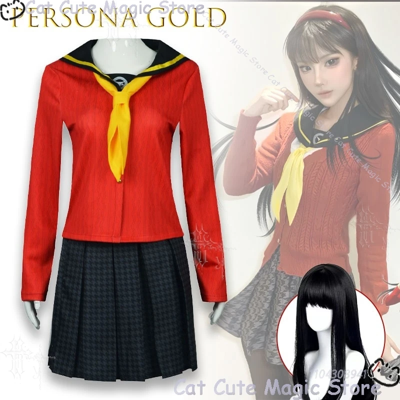 Yukiko Amagi Cosplay Sailor Uniform Full Game Anime Character Outfit Comic Con Halloween Theme Party Campus Fantasy Roleplay Cos view 2