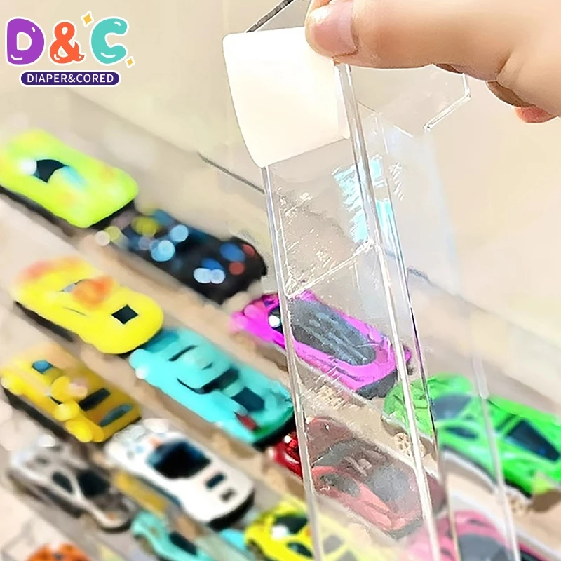 Transparente Acryl Auto Display Box Für kinder Spielzeug Auto Modell Spielzeug Schrank Rack Staubdicht Auto Wand Lagerung Rack