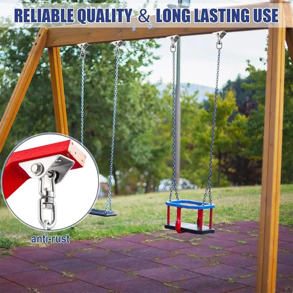 Heavy Duty 304 Stainless Steel Swing Hanger Mounting Plate for Hammock Yoga Swing Chair Rotating Hook Accessories
