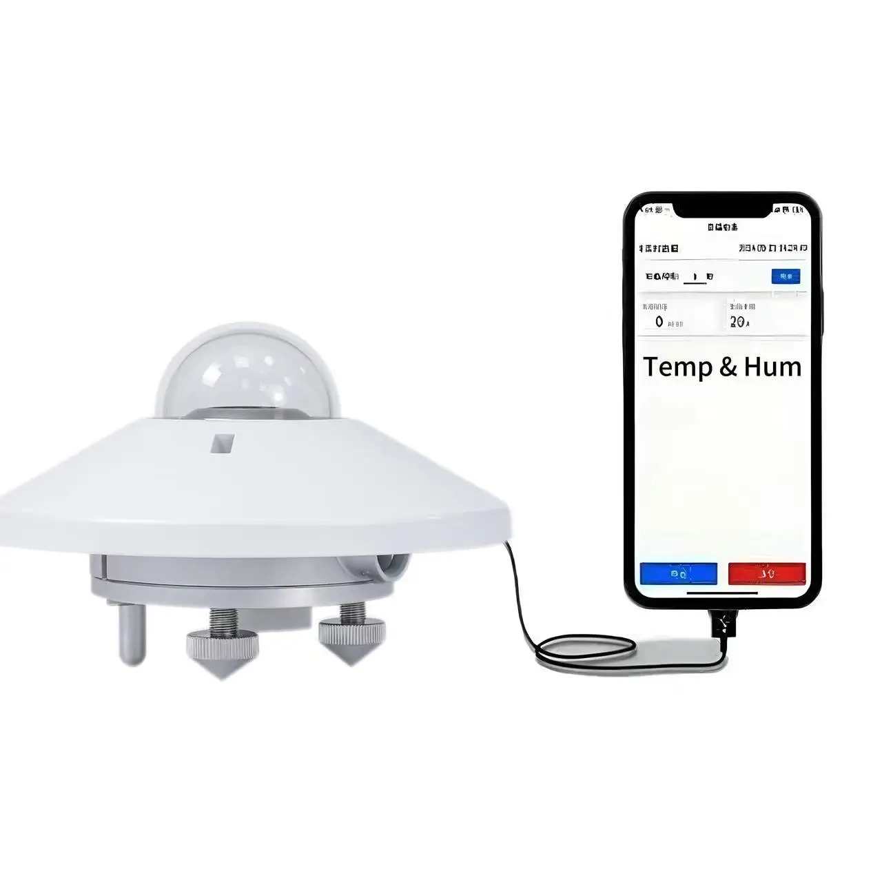4-20ma Irradiance Radiometer Photovoltaic Weather Station Rs485 Solar Radiometer Total Handheld Sensor