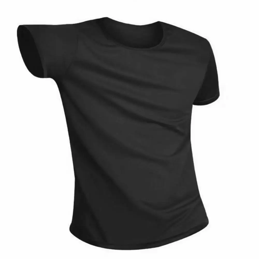 Creative Hydrophobic Anti-Dirty Waterproof Solid Color Men T Shirt Soft Short Sleeve Quick Dry Top Breathable Wear Resistant Tee