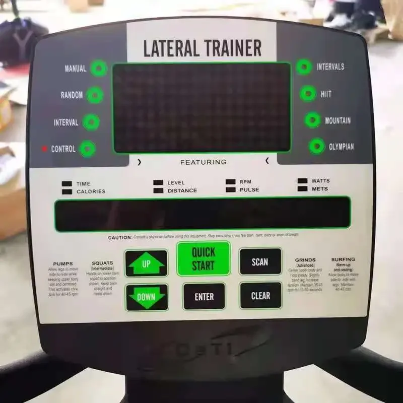 Mesin elips Horizontal komersial, Gym, ruang berjalan bertenaga sendiri kontrol secara magnetik latihan elips