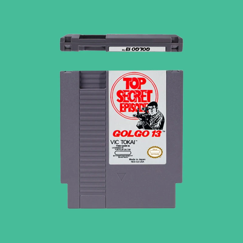 Golgo 13 - Top Secret Episode- 72 pins Game Cartridge for 8bit NES Video Game Console