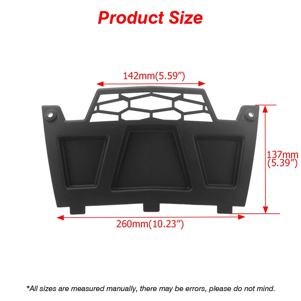 For Polaris RZR XP 1000 900 S S4 1000 Turbo UTV Front Winch Cover Black ABS Plastic Replace 5450253-070
