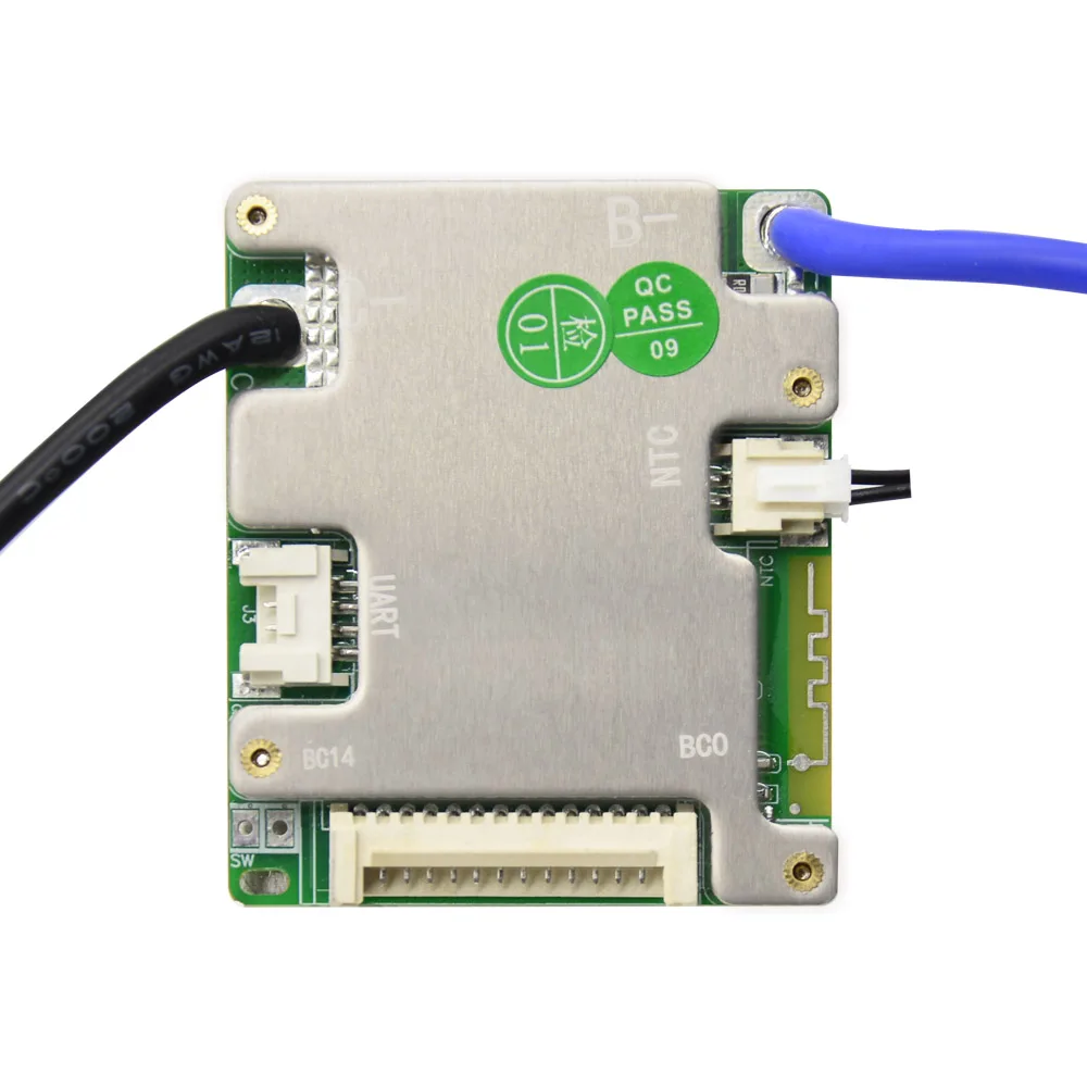 JiaBaiDa Build-in BT 7s-14s 7S 8S 9S 10S 11S 12S 13S 14S 20A 30A 40A 50A Smart BMS LiFePO4 Li-ion 24V 36V 48V