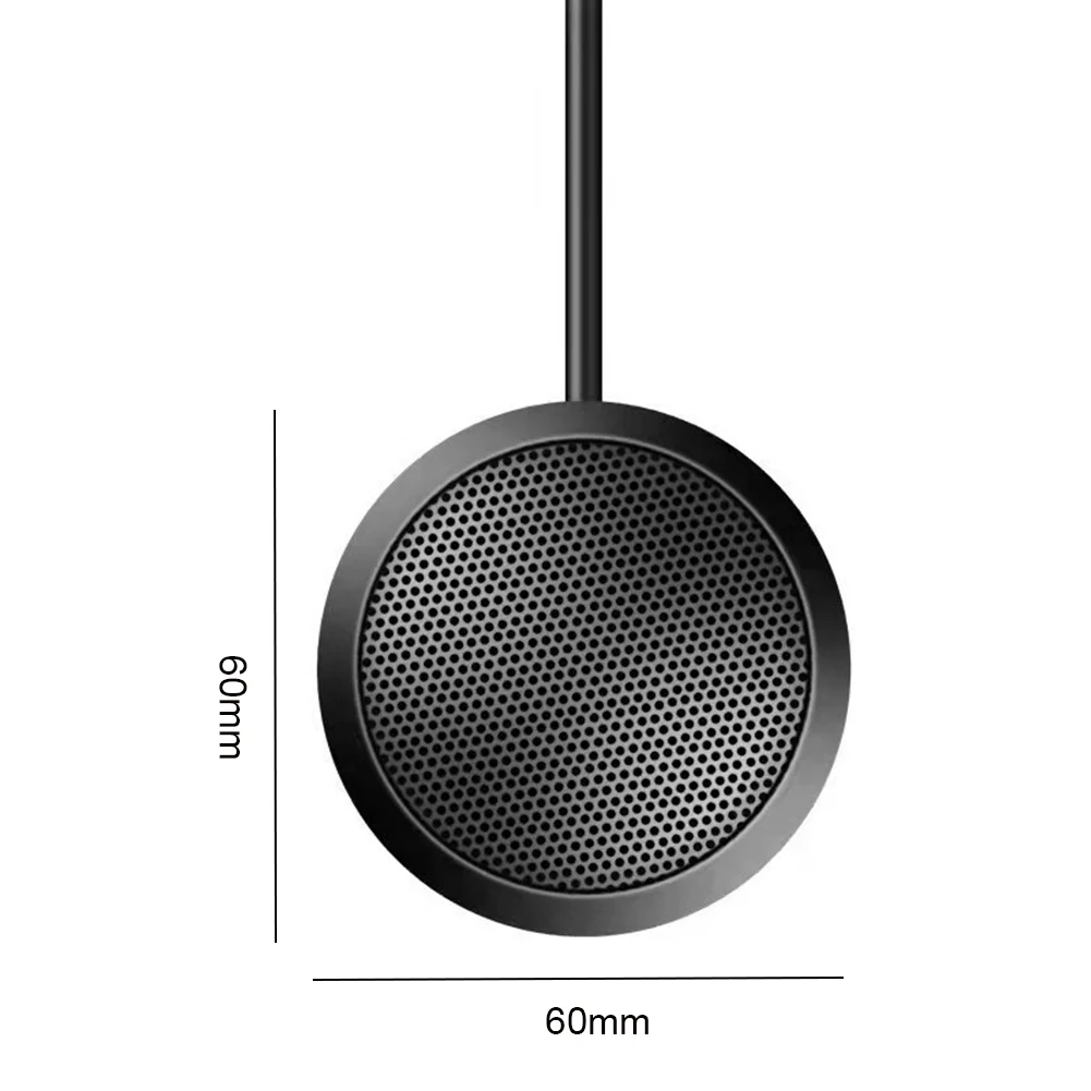 USB/3.5 มม. ไมโครโฟนประชุม Plug&Play 360 °   ไมโครโฟนคอนเดนเซอร์รอบทิศทางฐานกันลื่นคอมพิวเตอร์เดสก์ท็อปไมโครโฟนสําหรับแล็ปท็อปพีซี