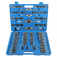 110 PCS Tap and Die Set Bearing Steel Metric Tap and Die for Thread Tapping and Cutting
