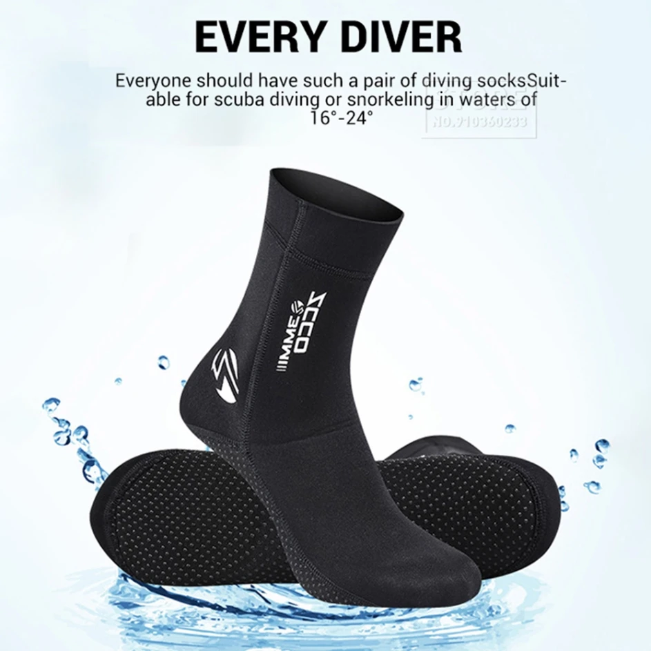 3MM Neoprene Diving Socks Scuba Hunting Diving Kitesurf Windsurf Suit Snorkeling Flippers Surf Beach Fishing Underwater