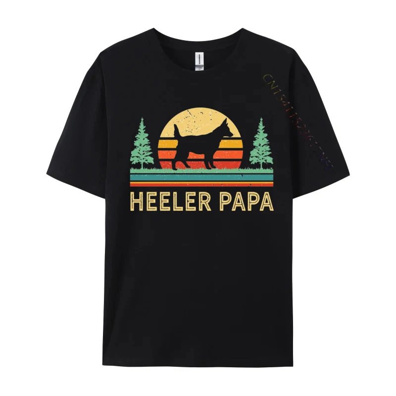

Christmas Australian Cattle Dog T-shirt Vintage T Shirts Tops Tees Retro 100% Cotton Fabric Unique T-Shirt