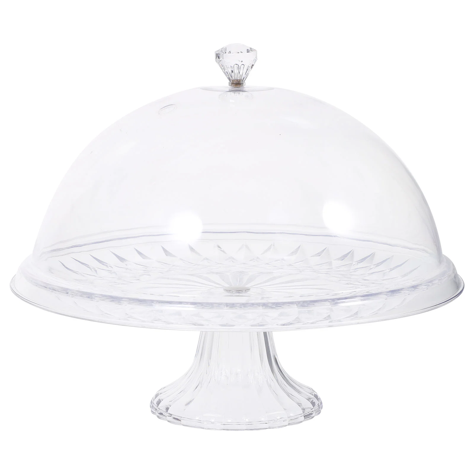 Acrylic Cake Stand Pan Dessert Accessories Plate Party Tray Dome Gathering Displaying Wedding Delicate Wear-resistant