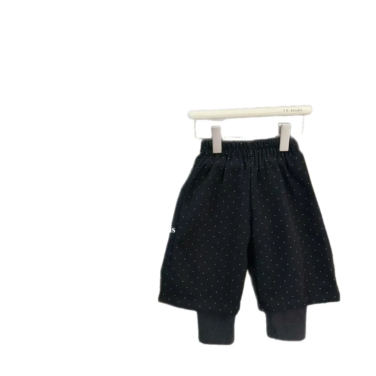 Pants 2025 Winter Stay High End Korean Style Casual Polka Dot Thickened Velvet Versatile Straight Leg Pants