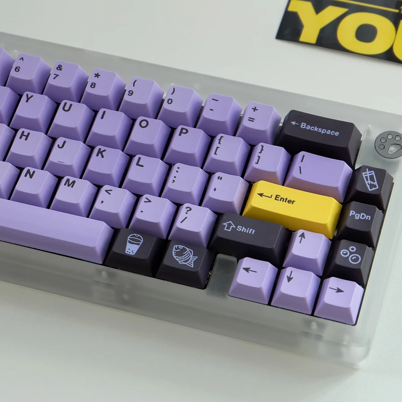 GMK Taro 146 مفتاحًا/مجموعة Keycap PBT التسامي Keycap الكرز الشخصي يناسب 61/64/87/96/104 لوحة المفاتيح الميكانيكية Cherry MX Keycaps