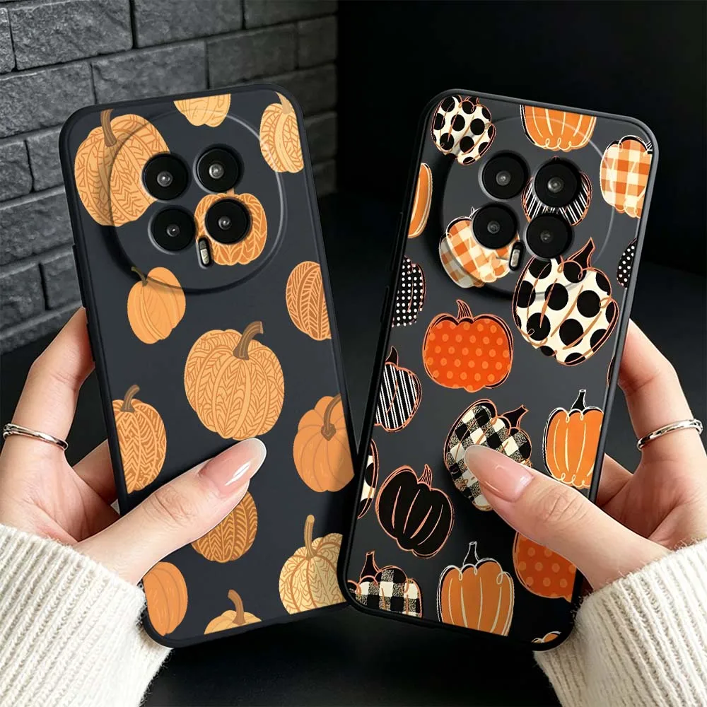 

Pumpkin Pattern Design For Honor 600 500 400 300 200 100 90 80 70 SE Smart Lite Pro Ultra GT 5G Black Cover Phone Case