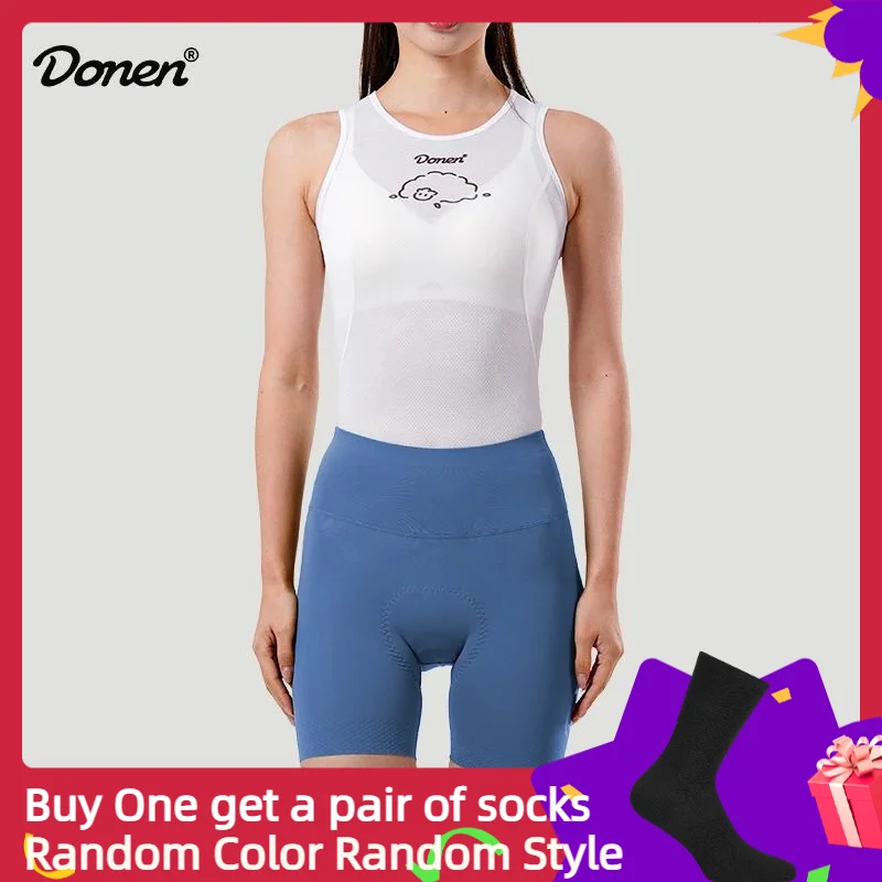 

Donen Summer Pro Велосипедные брюки Одежда для велосипеда Mtb Шорты с высокой талией Женские велосипедные нагрудники Светоотражающая одежда для велосипеда Мягкая одежда