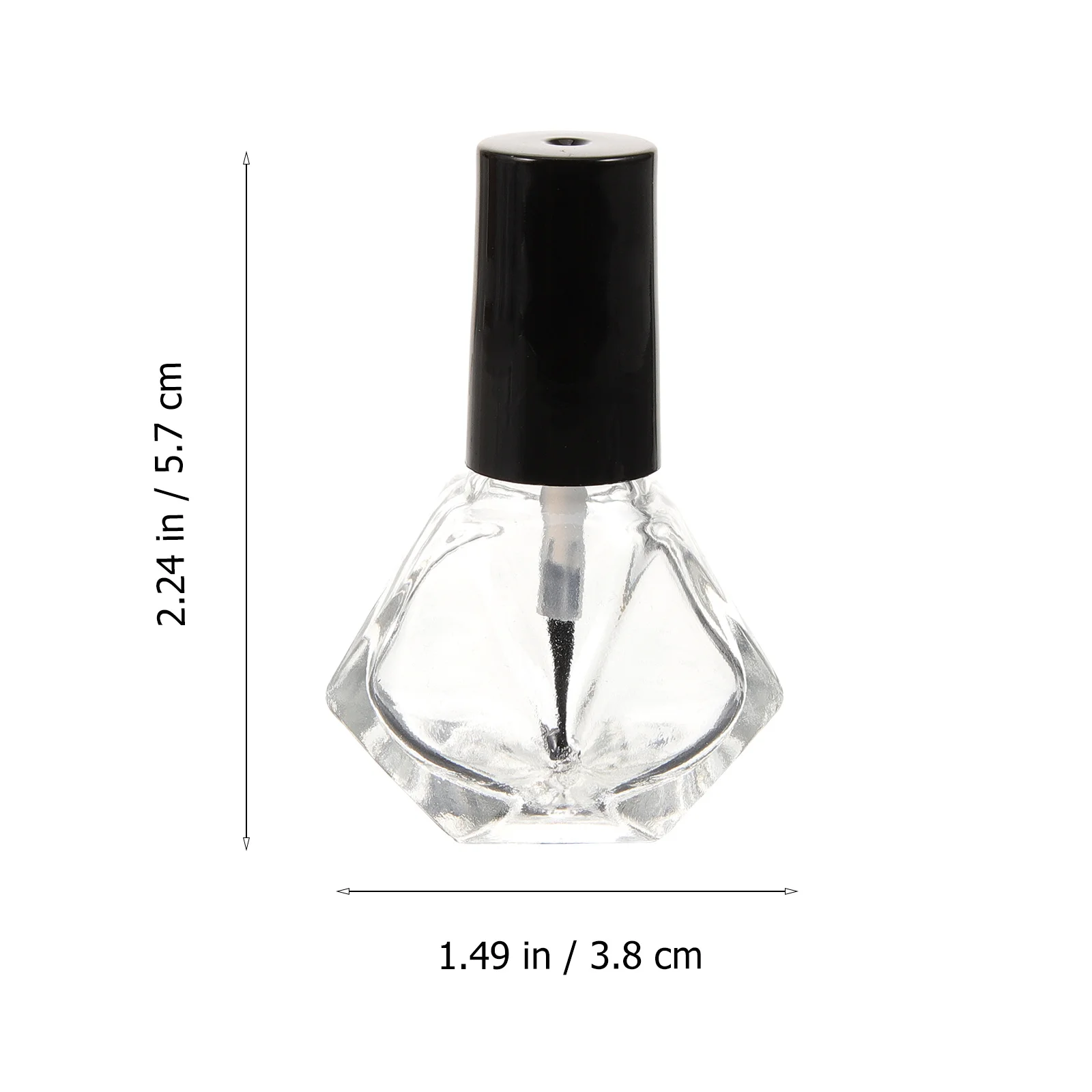 10 flacons de vernis à ongles en verre vides, rechargeables, légers, petits, portables, pour le voyage, contenants de gel pour manucure, outil de rangement