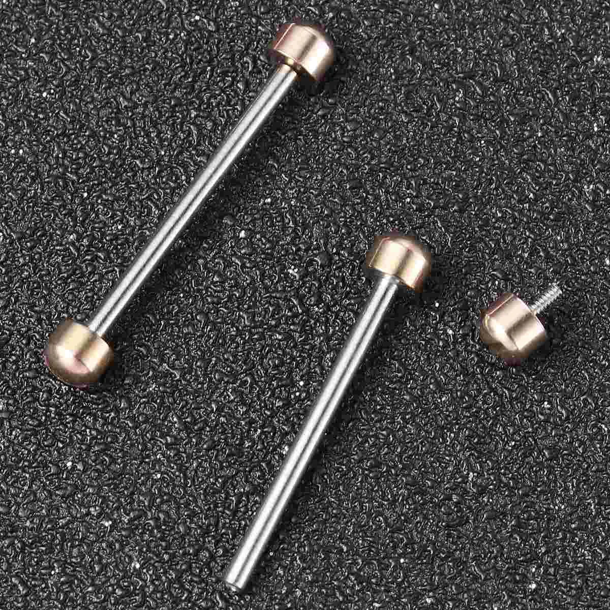 2pcs Watch Screw Tube Rods Screw-in Watch Strap Link Rod Connect Rod Repair Tools for Watchmaker - 16mm Inner Diameter (Steel Co