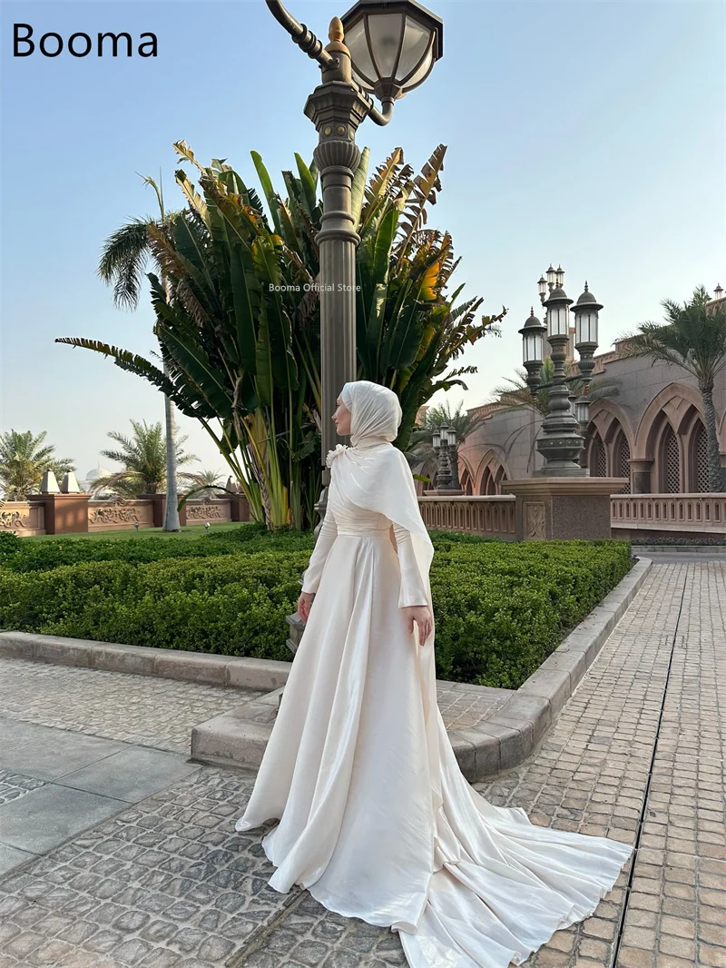 Booma A-Line Evening Dresses Formal Party Gowns for Women Long Pleat Elegant Prom Gown Saudi Arabia Customize 2025 image 4
