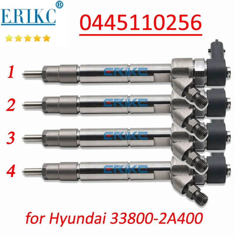 0445110256 338002A400 Diesel Fuel Injector Nozzle 0 445 110 256 For Hyundai i30 Accent KIA Ceed Rio 0445 110 256 33800-2A400