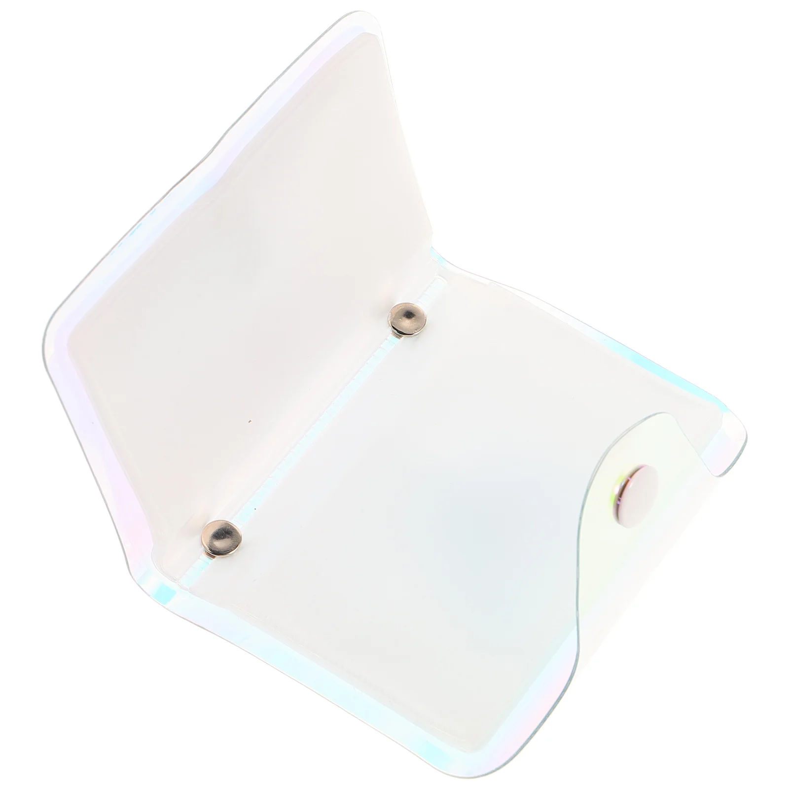 20 صفحة حامل بطاقات متعدد الألوان، حقيبة شفافة ثلاثية الأبعاد، منظم رياضي للسفر، محفظة بطاقات ائتمان شفافة بالليزر #1