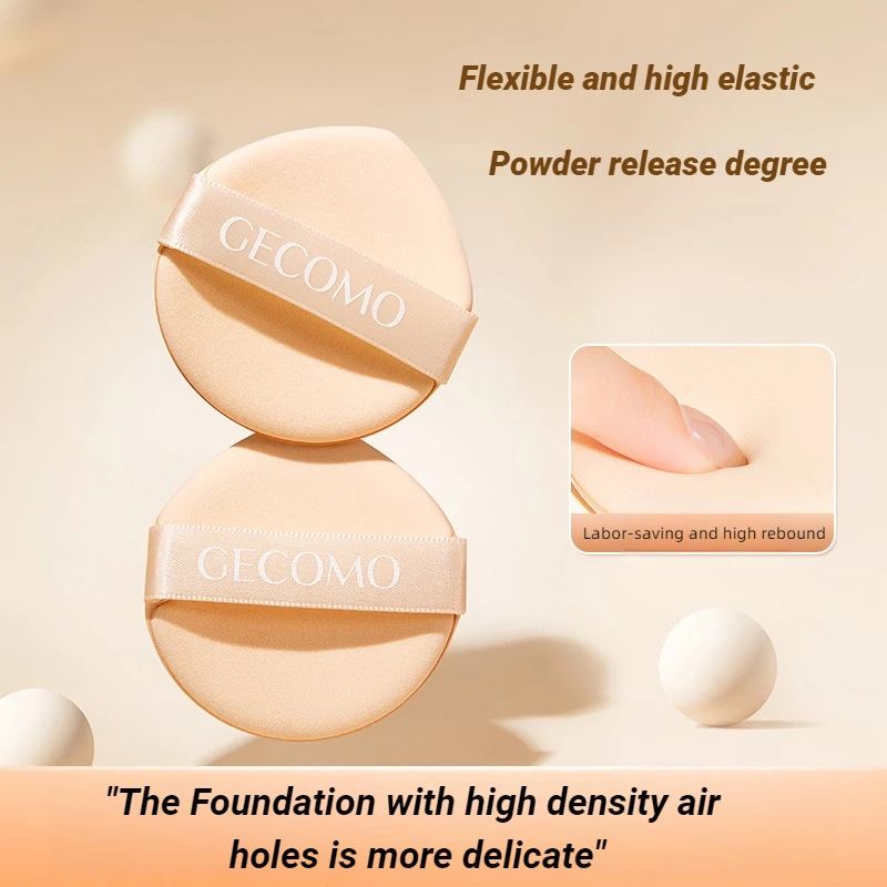 GECOMO-Coussin de maquillage professionnel, bouffée de poudre, fond de teint correcteur, bouffée tative, éponge de maquillage, outils de beauté