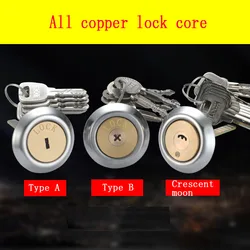 Burglar Proof Door Lock Core Bedroom Old-fashioned Exterior Door Lock Iron Door Lock Household Pure Copper Lock Core Universal