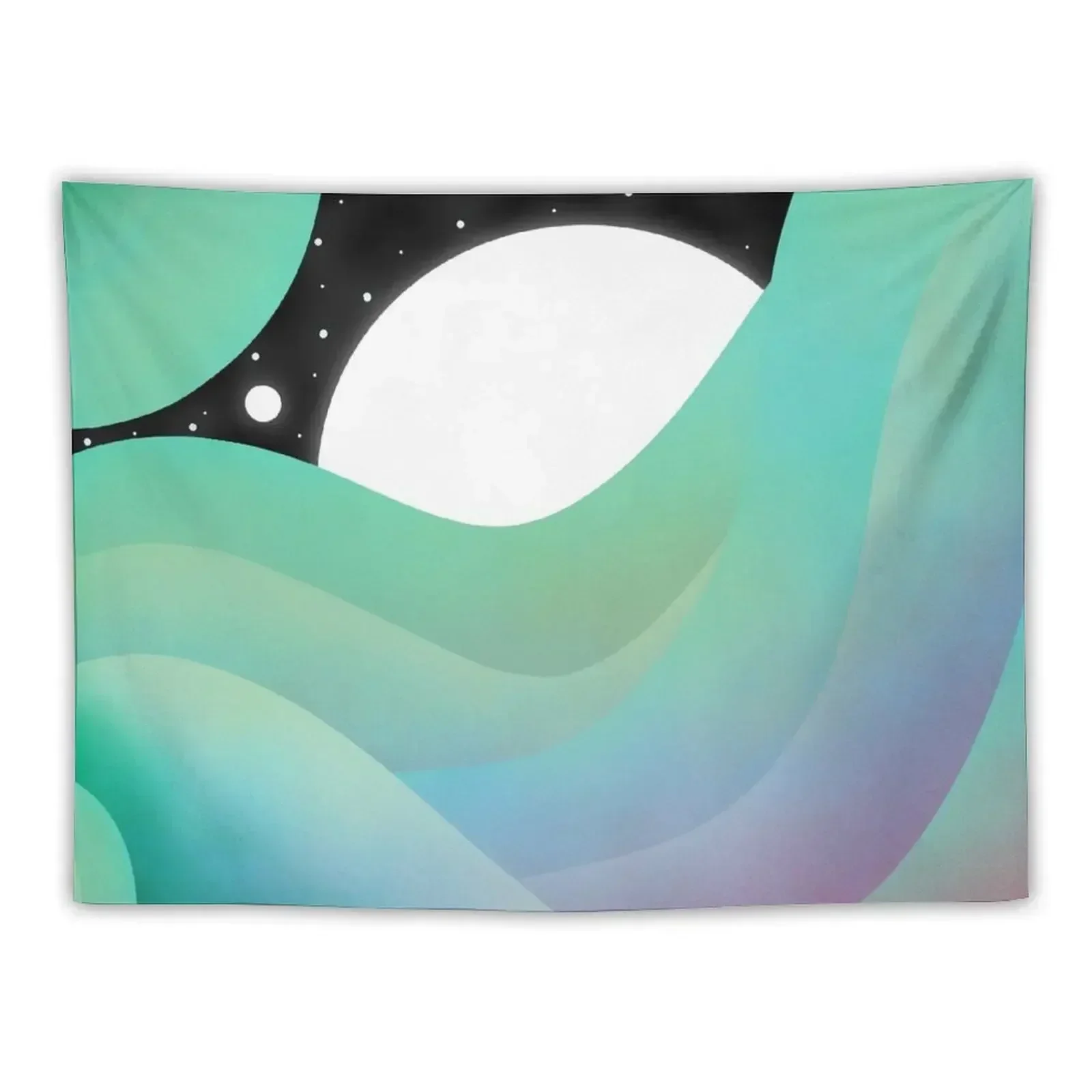 The round waves of the night Tapestry Room Design Room Decor For Girls Room Decor Tapestry