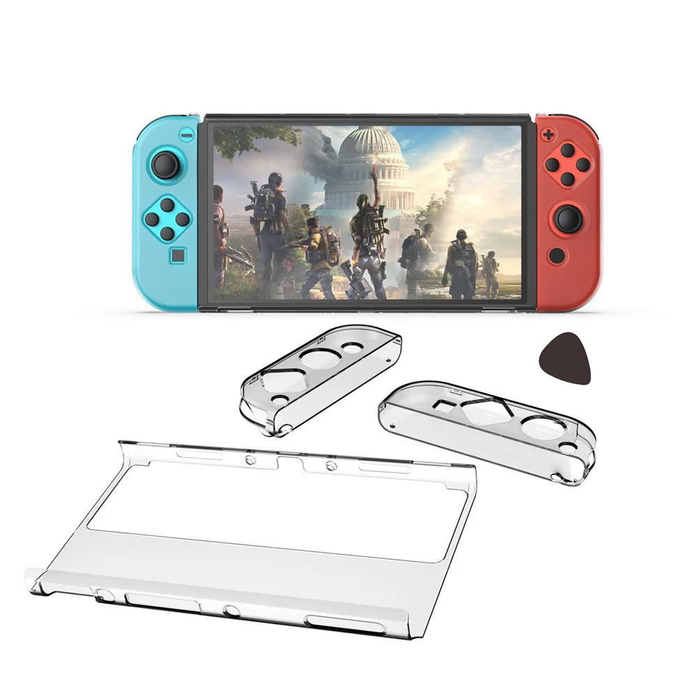 Transparent Crystal Case For Switch OLED Clear Protective Shell for Nintendo Switch OLED Game Console Accessories