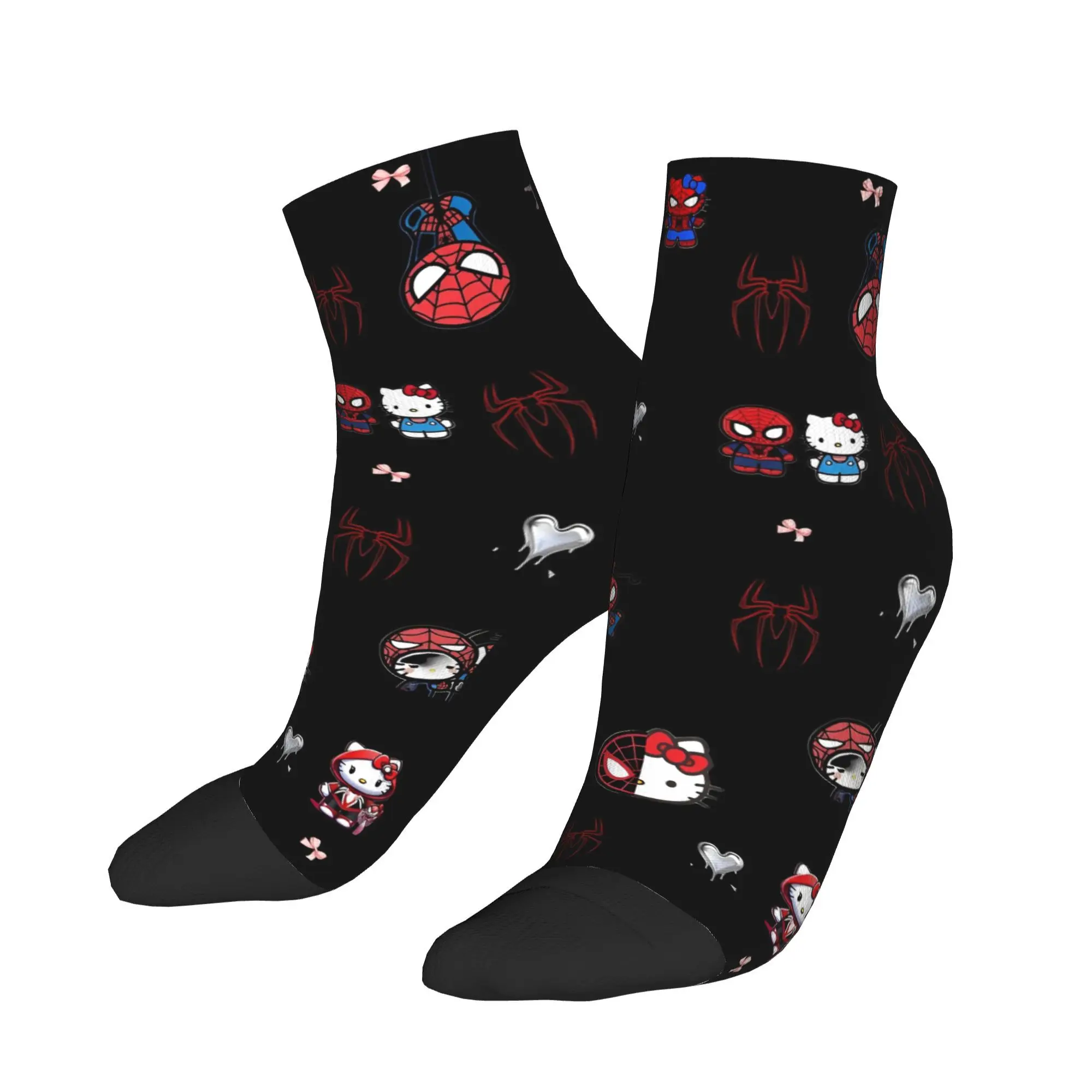 

Comics Retro Spider Man Hero Ankle Socks Couple Soft Korean Sock Spring Outdoor Anti Skid Design Socks Gift Idea