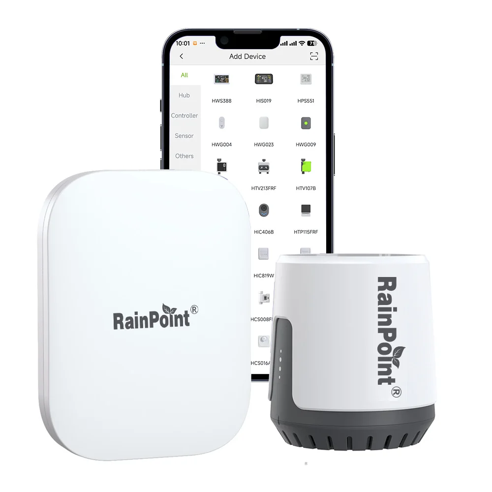 RAINPOINT Wireless Digital Rain Gauge Outdoor App Control Smart Rain Sensor 100m Accurate Rainfall Track Monitor For Garden Yard