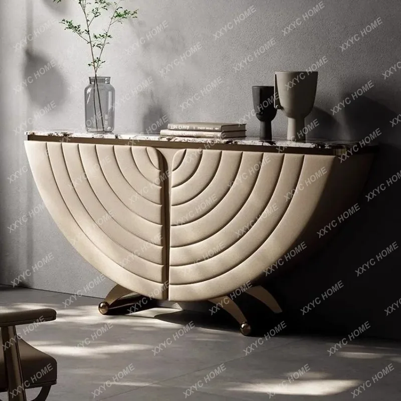 

Элегантный шкаф для прихожей ML Light Luxury, тумба для гостиной или столовой виллы, боковой шкаф-тумба.